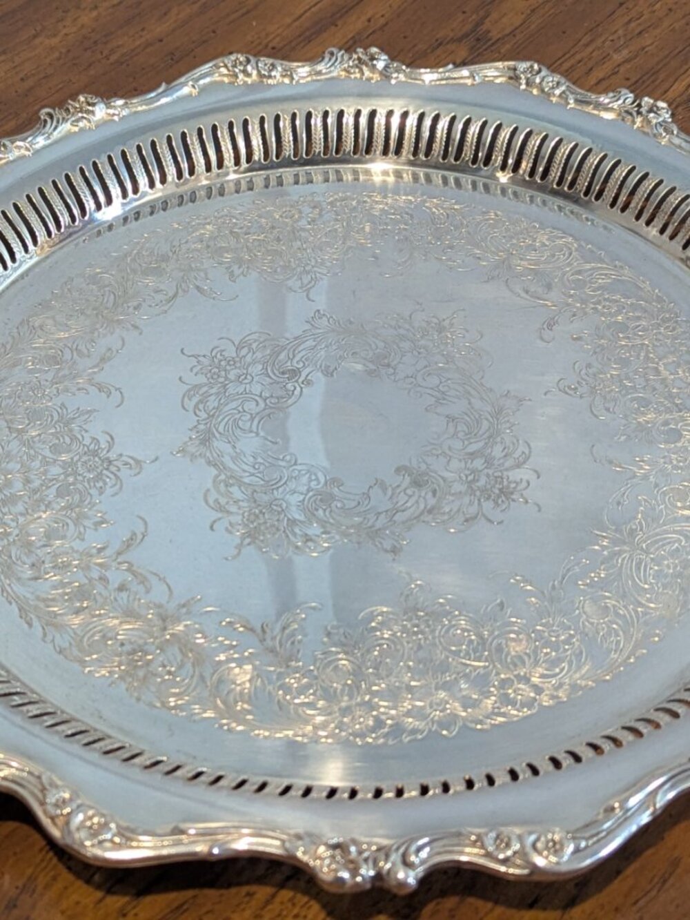 Wilcox American silver company American Rose 7371B Platter - Picture 2 of 13
